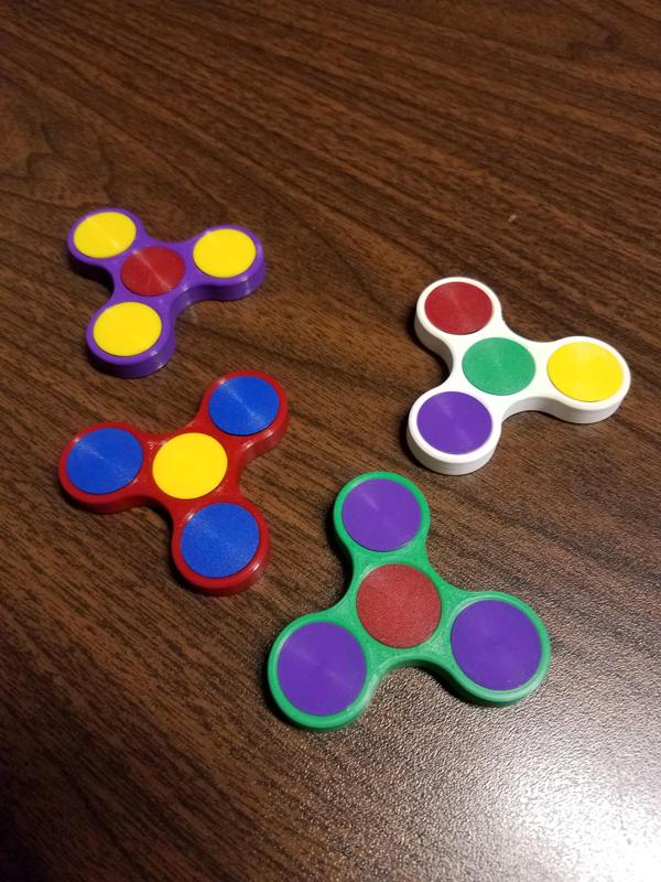 Fidget spinner remix to allow multiple colors