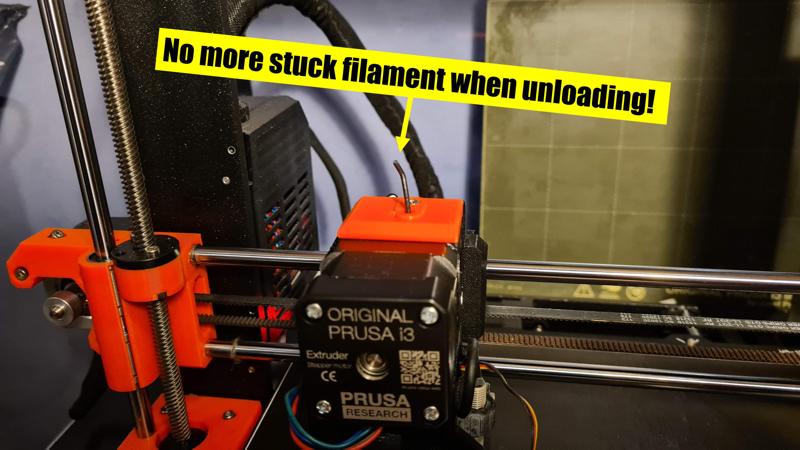 Improved extruder filament guide MK3S (NOT /S+)