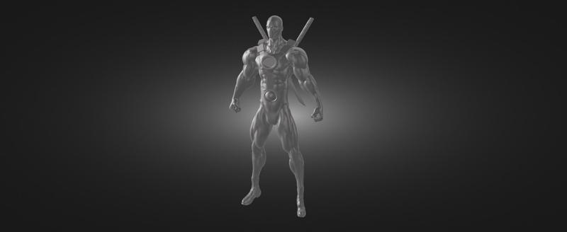 Ninja with two swords