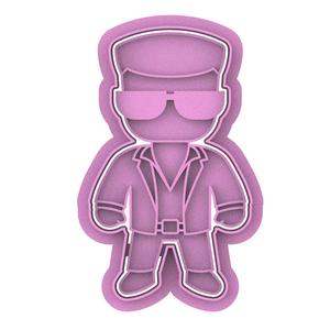Stumble guys Disco Daryl cookie cutter 9cm