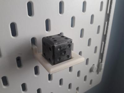 Ikea skadis big dice (d6) holder