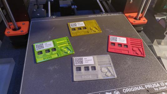 Filament Musterkarte für Karteikasten