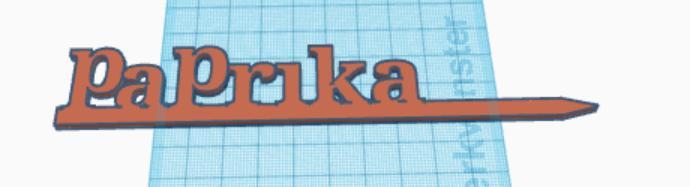 paprika naambordje