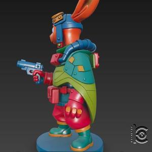 Blaster Bunny - Sci-Fi Warrior 3D Model for Printing