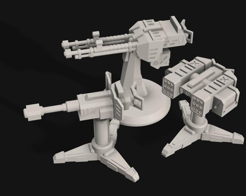 Galactic Exterminators Gun Emplacements
