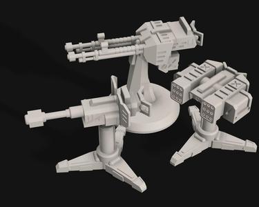 Galactic Exterminators Gun Emplacements
