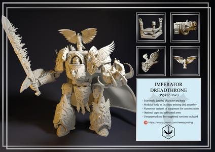 [Pre-Supported] Imperator Dreadthrone (Psyker Pose)