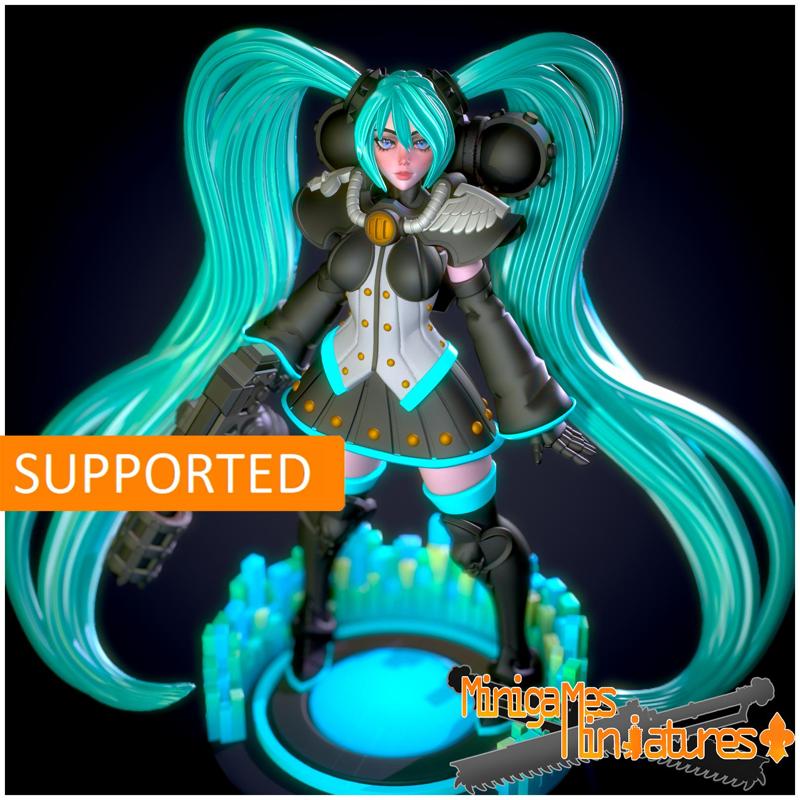 Miku nun anime figurine