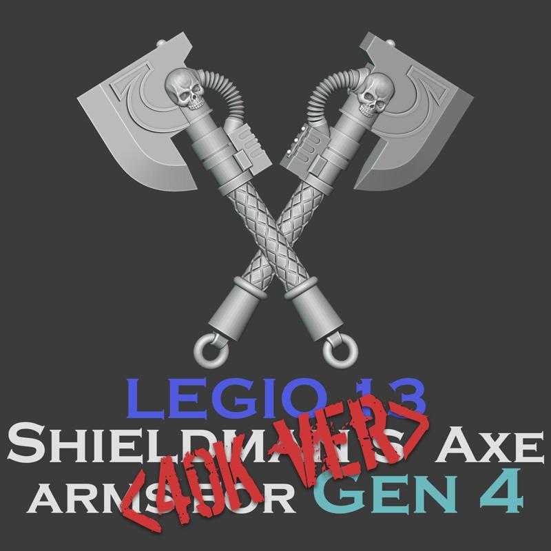 Gen 4 Legio 13 Shieldman's axe arms (Ver. 40000)