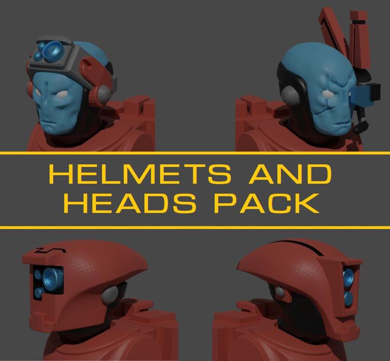 Space Communists Helmets and Heads