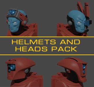 Space Communists Helmets and Heads