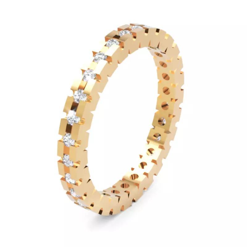 Full Eternity Diamond Ring 3D Model for Printing and Casting