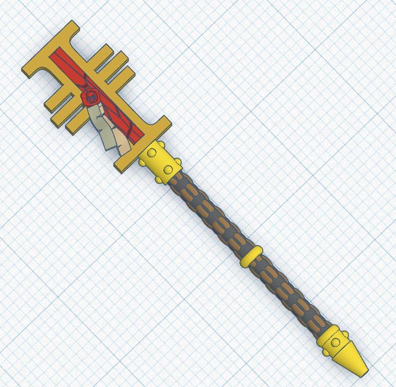 Inquisition Mystic Staff For Bashing Grimdark Minis