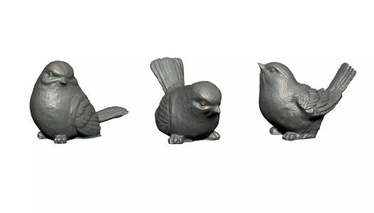 Three sparrows