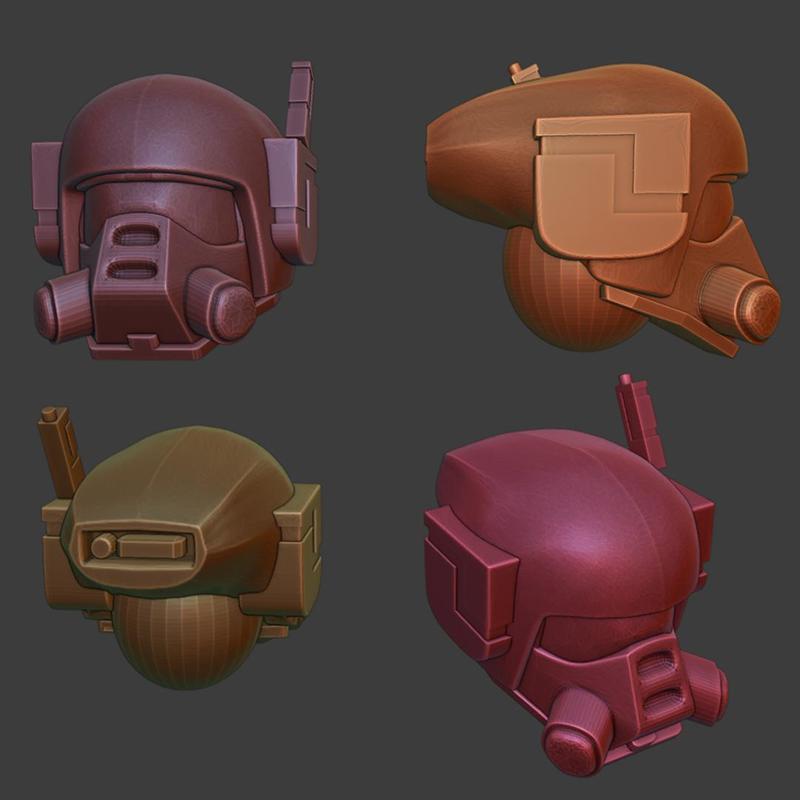 Greater Good Human Auxillary Heads
