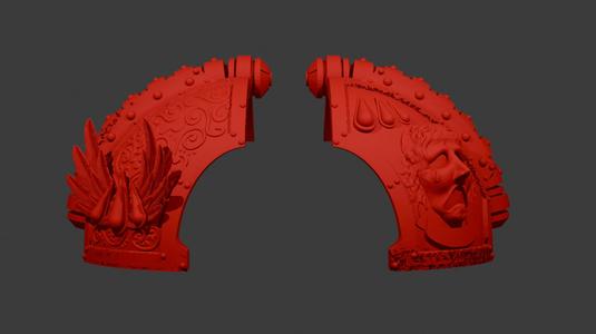 Blood Angels Saturnine Pauldrons
