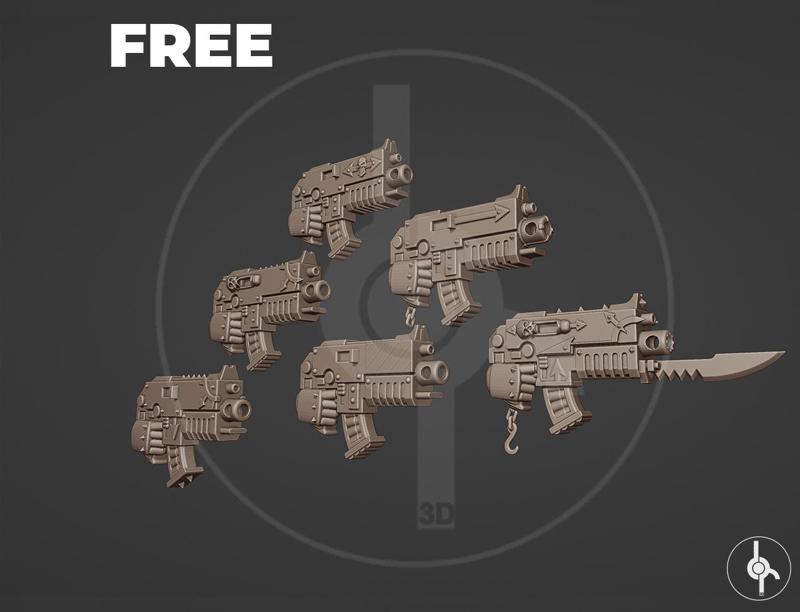 Iron Warriors Bolters