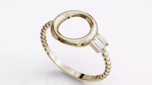 Jewelry Diamond Cuban Ring Model RZ22