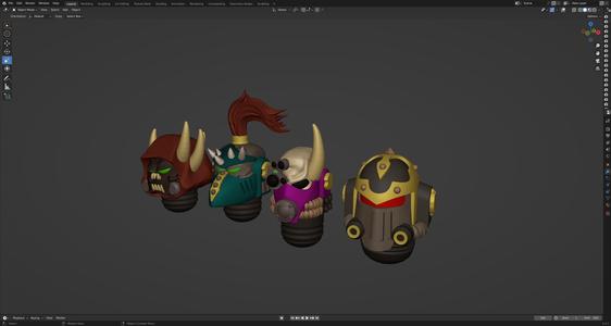 Heretics Helmets Lot