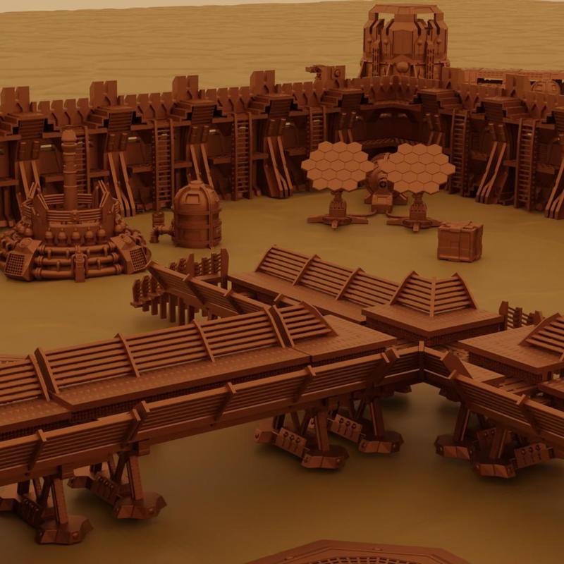 Ultimate Sci-fi Terrain Base Defense Pack
