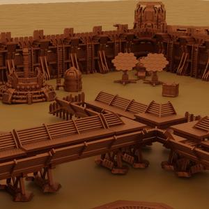 Ultimate Sci-fi Terrain Base Defense Pack
