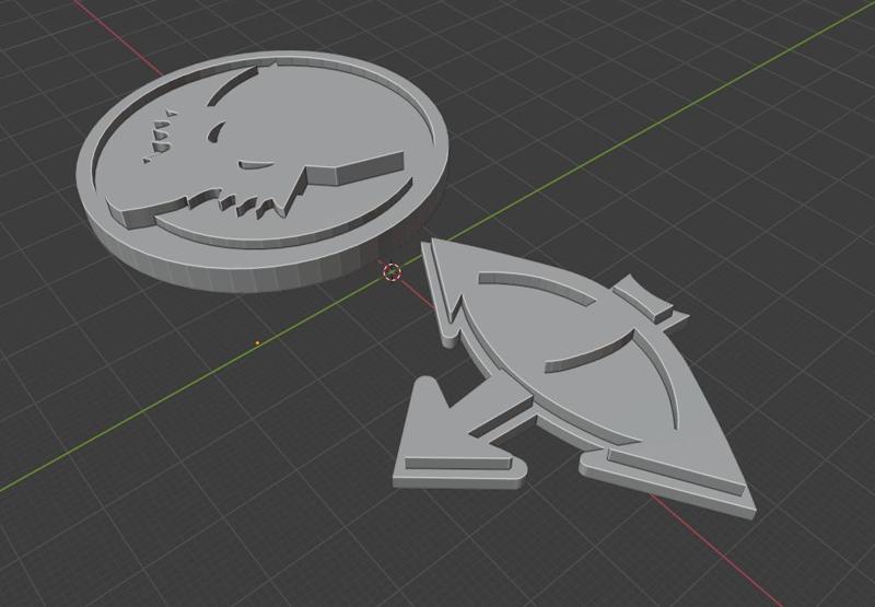 Luna wolves and Sons of Horus badge