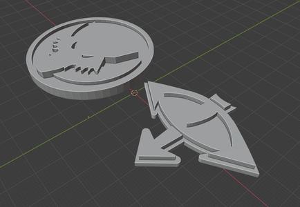 Luna wolves and Sons of Horus badge