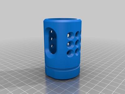 Symmetrical NS1 Muzzle Brake for Nerf N Strike Blasters