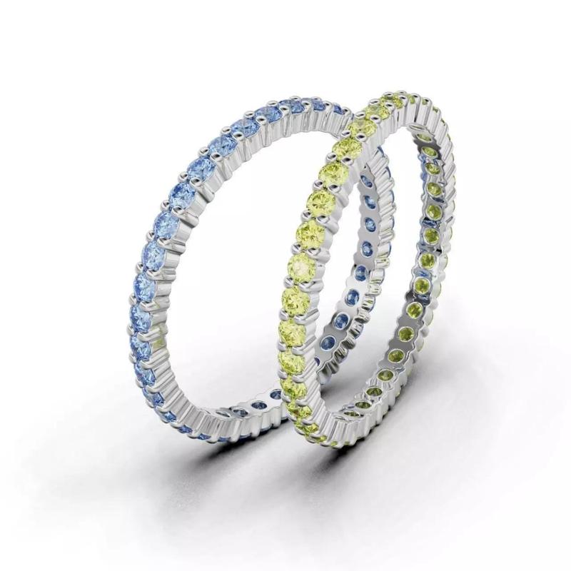 Ring Ukraine Flag Blue Yellow ETERNITY