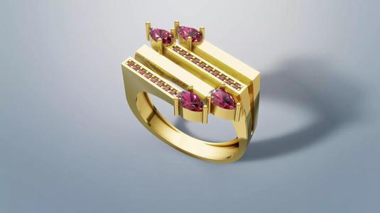 Ring  Vectors 3D print model C 58