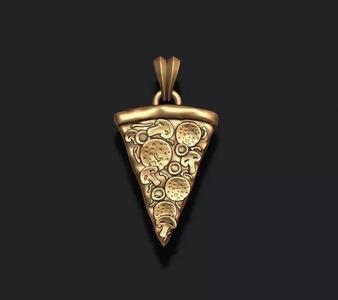 Pizza slice pendant