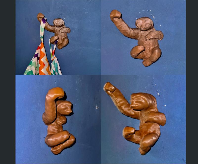 sweet Sloth coat hook with wall mount