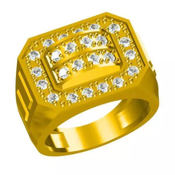 JCD Format Men gold diamond engagement rings jewelry cam