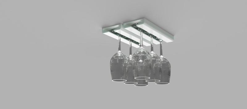 modular wine glass hanger