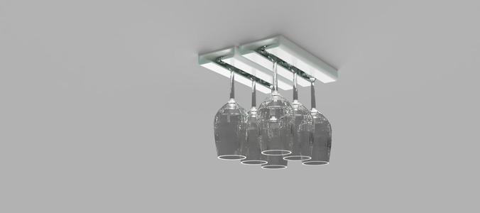 modular wine glass hanger