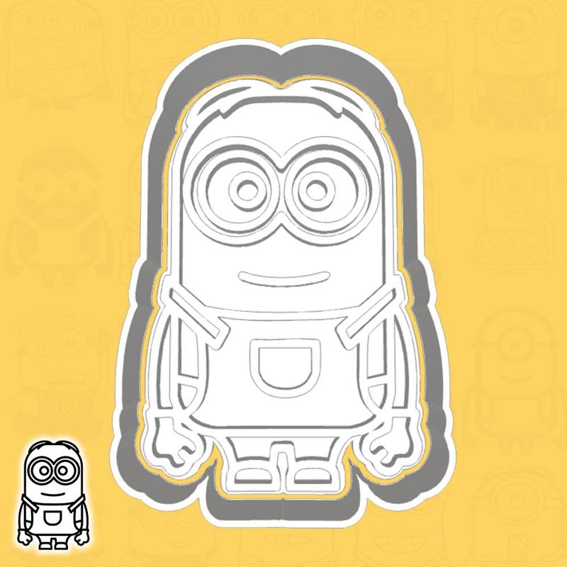 Minions / Despicable Me cookie cutters - Minion (Dave) (style 2)