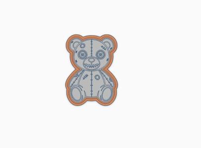 🎃 Halloween Bear Cookie Cutter (Style 6)