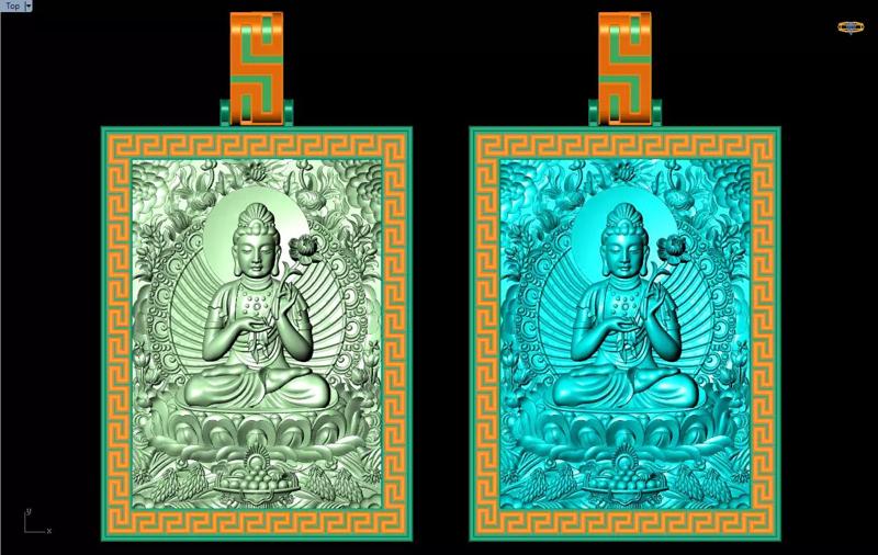 Mahasthamaprapta Bodhisattva pendant - N41215