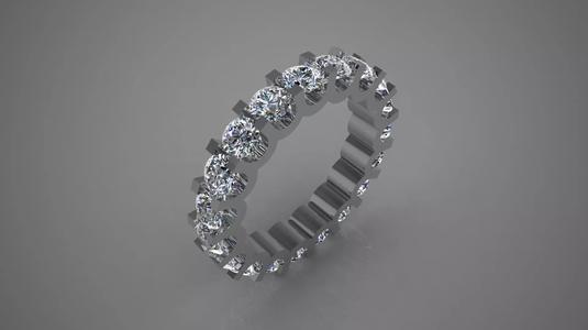 prong Eternity Band ring