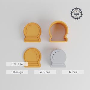Magic Ball 3D Print Set, Bath Bomb Mold in XS/S/M/L, Fairy Tale Fortune Sphere Collection