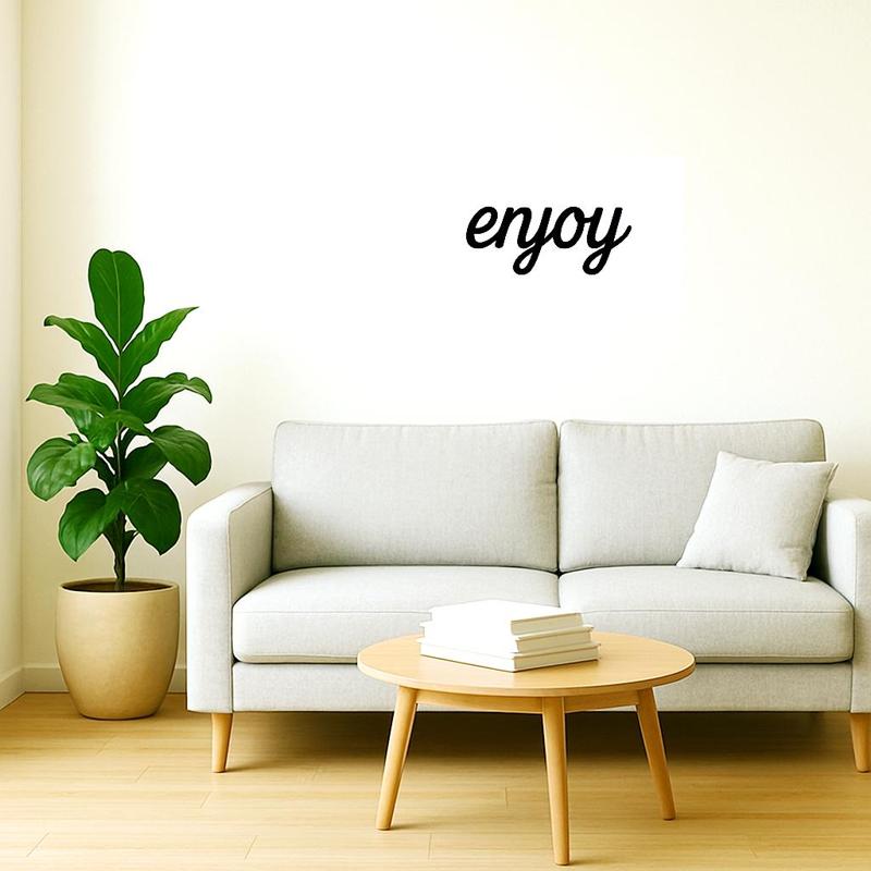 word-shaped wall decoration