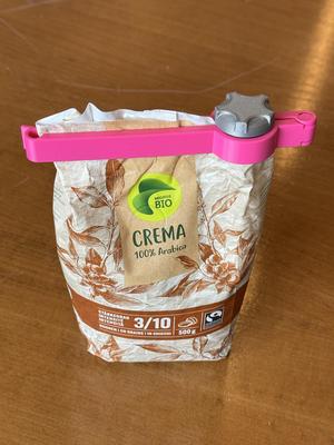 Bag closure with opening - Print in Place