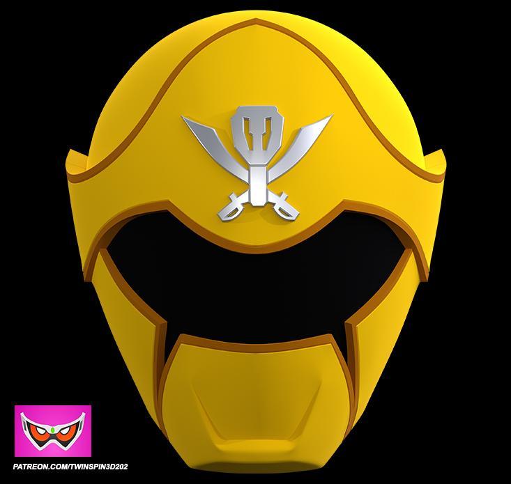 Gokaiger Yellow Helmet Cosplay STL