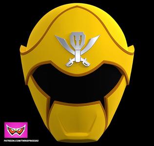 Gokaiger Yellow Helmet Cosplay STL