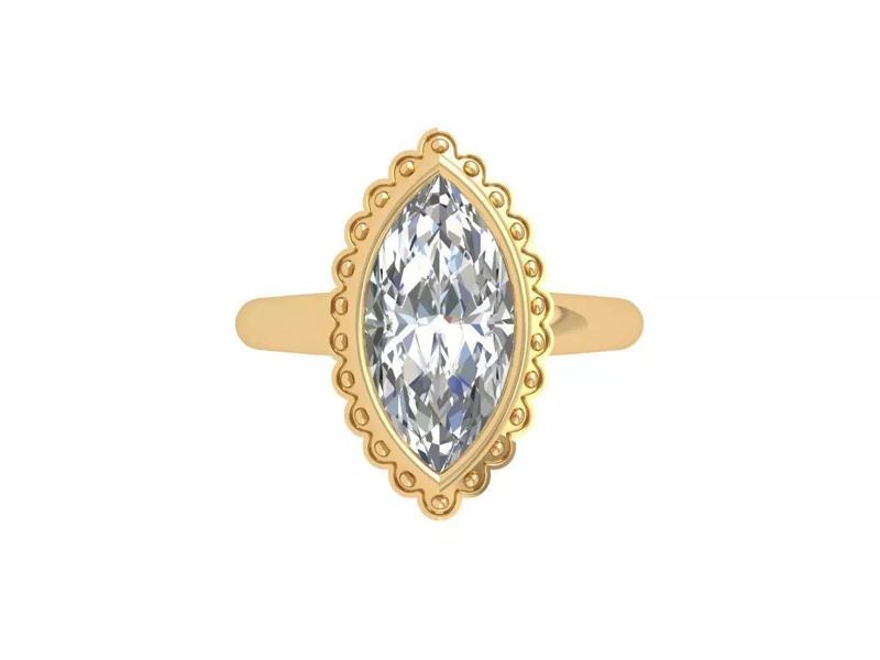 Marquise Solitaire Ring