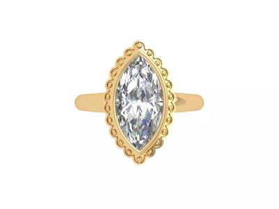 Marquise Solitaire Ring
