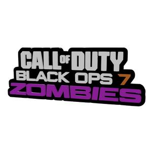 3D MULTICOLOR LOGO/SIGN - Call of Duty: Black Ops 7 ZOMBIES