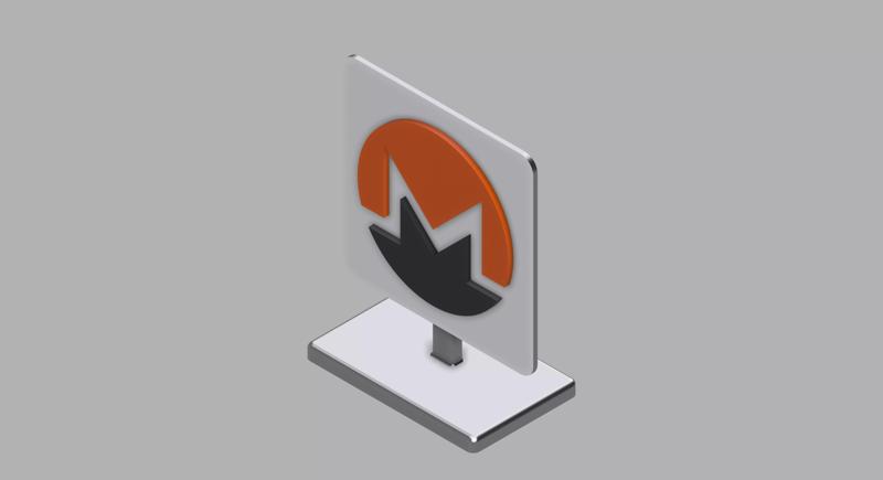 MONERO Logo Stand