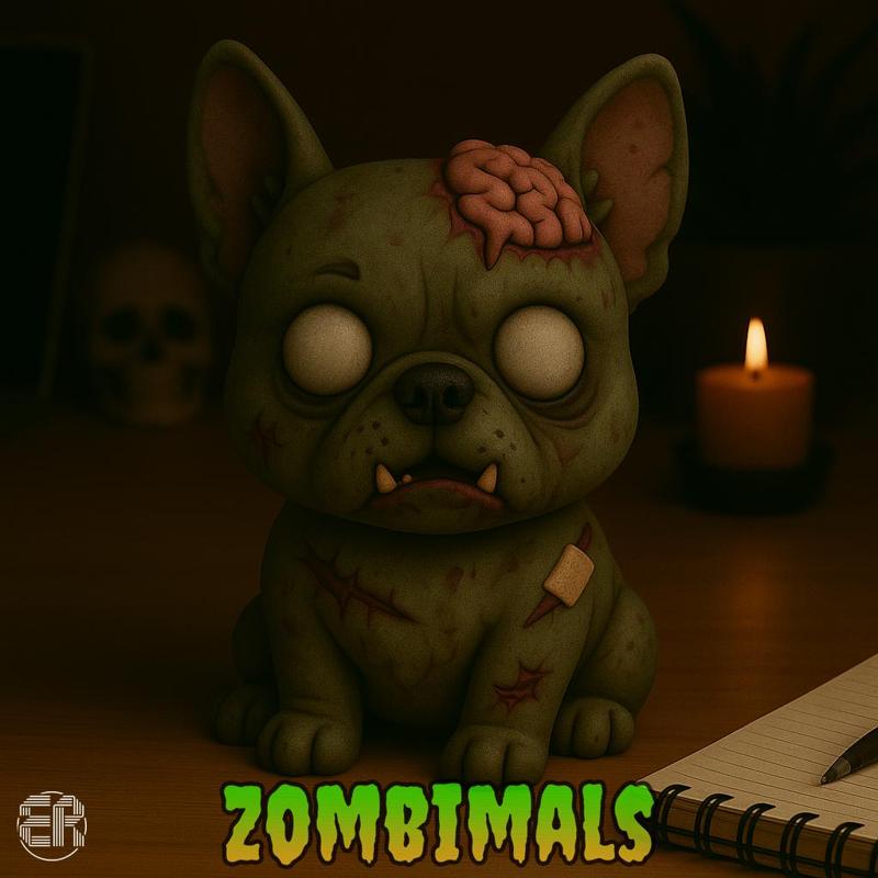 Bulldog - Zombimals Collection 👻✨