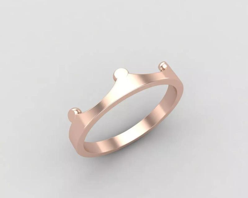 Minimal crown ring 119-MW